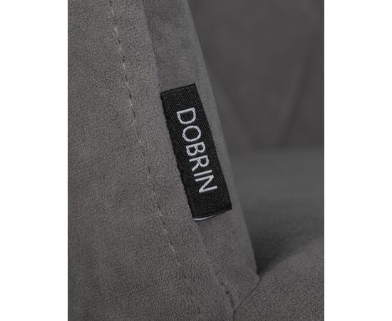 Стул обеденный DOBRIN ROBY, ЭМАЛЬ ЧЕРНЫЙ МУАР велюр Catania Stone, изображение 7 | Интернет магазин мебели и декора LifeDekor