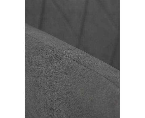 Стул обеденный DOBRIN ROBY, ЭМАЛЬ ЧЕРНЫЙ МУАР велюр Catania Stone, изображение 8 | Интернет магазин мебели и декора LifeDekor