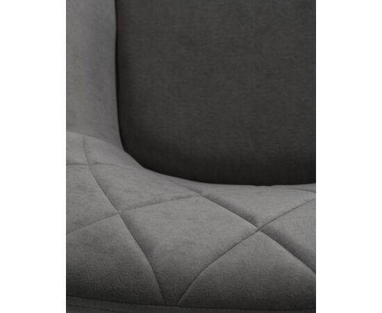 Стул обеденный DOBRIN ROBY, ЭМАЛЬ ЧЕРНЫЙ МУАР велюр Catania Stone, изображение 9 | Интернет магазин мебели и декора LifeDekor