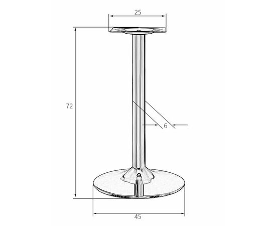 Подстолье обеденное DOBRIN ALAN GOLD, изображение 5 | Интернет магазин мебели и декора LifeDekor
