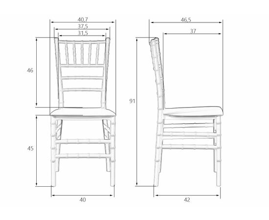 Стул обеденный DOBRIN LINDA, белый, Вариант: белый, изображение 10 | Интернет магазин мебели и декора LifeDekor