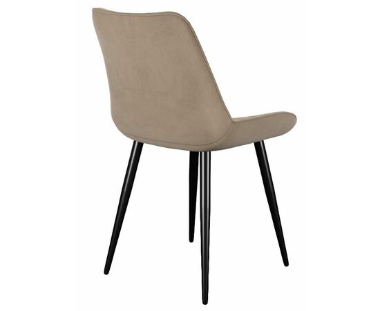 Стул DikLine 206М B03 BEIGE, ножки черные, изображение 3 | Интернет магазин мебели и декора LifeDekor