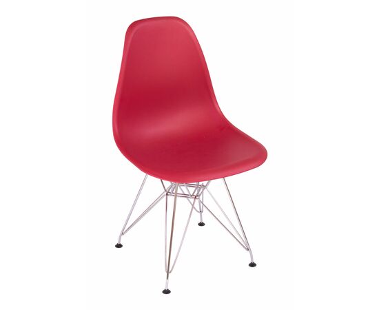 Стул Eames красный, опора металл | Интернет магазин мебели и декора LifeDekor