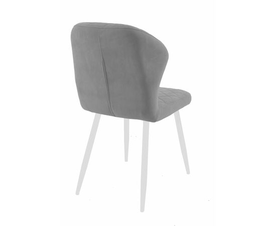 Стул DikLine 239М B22 GREY, ножки белые, изображение 3 | Интернет магазин мебели и декора LifeDekor