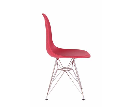 Стул Eames красный, опора металл, изображение 3 | Интернет магазин мебели и декора LifeDekor