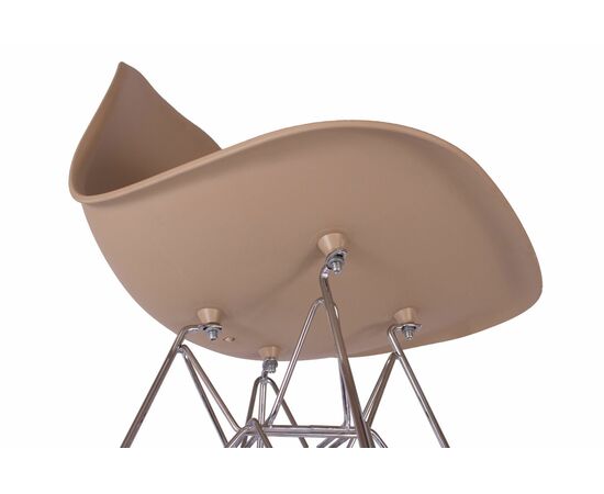 Стул Eames капучино, опора металл, изображение 6 | Интернет магазин мебели и декора LifeDekor