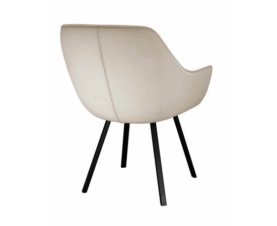 Стул DikLine 252 М поворотный, B03 BEIGE, ножки черные, изображение 3 | Интернет магазин мебели и декора LifeDekor