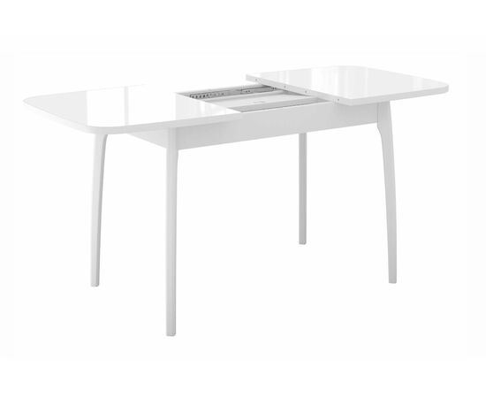 Стол DikLine М15 белый/стекло белое optiwhite, изображение 5 | Интернет магазин мебели и декора LifeDekor