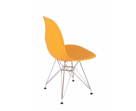 Стул Eames желтый, опора металл, изображение 4 | Интернет магазин мебели и декора LifeDekor