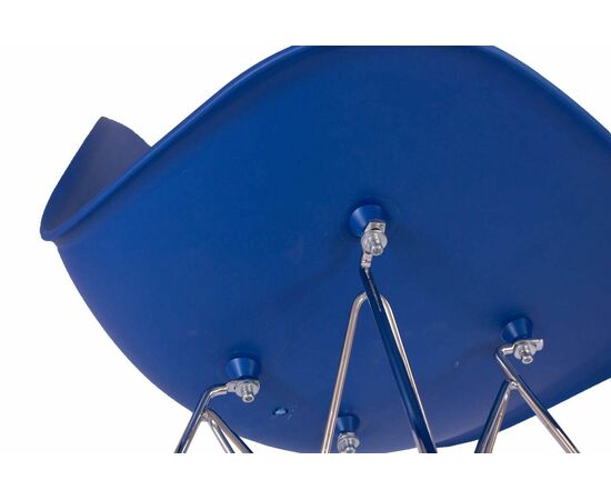 Стул Eames синий, опора металл, изображение 6 | Интернет магазин мебели и декора LifeDekor