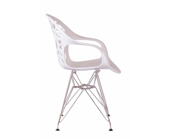 Стул Flor белый, опора металл, изображение 2 | Интернет магазин мебели и декора LifeDekor