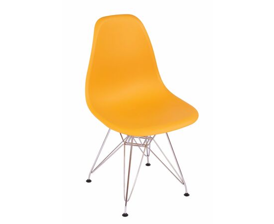 Стул Eames желтый, опора металл | Интернет магазин мебели и декора LifeDekor