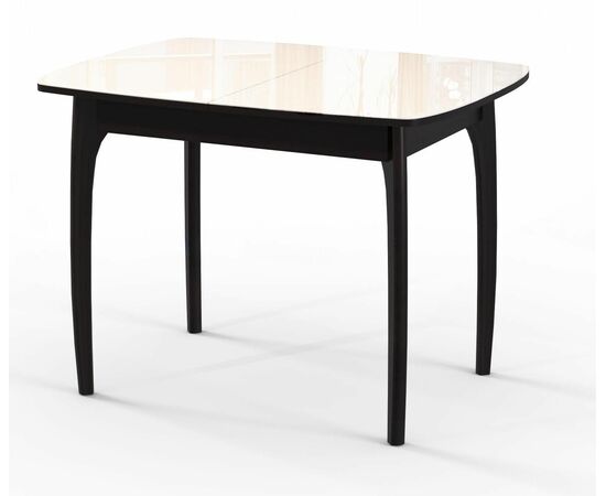 Стол DikLine М15 венге/стекло бежевое optiwhite | Интернет магазин мебели и декора LifeDekor