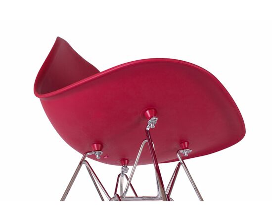 Стул Eames красный, опора металл, изображение 6 | Интернет магазин мебели и декора LifeDekor
