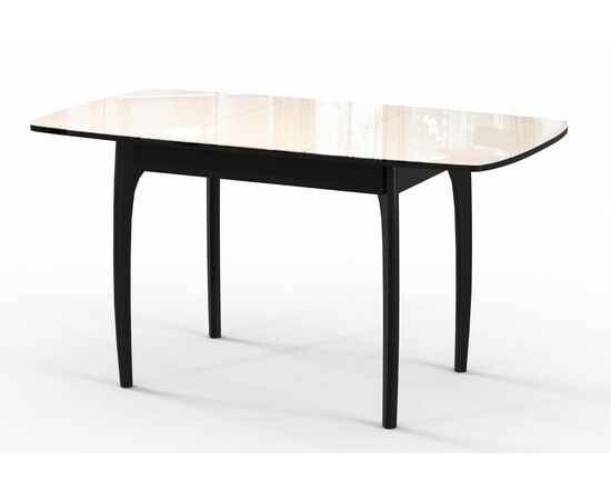 Стол DikLine М15 венге/стекло бежевое optiwhite, изображение 2 | Интернет магазин мебели и декора LifeDekor