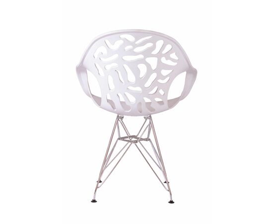 Стул Flor белый, опора металл, изображение 5 | Интернет магазин мебели и декора LifeDekor
