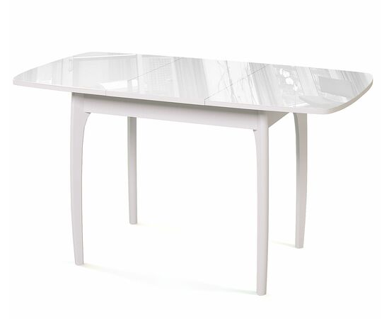 Стол DikLine М40 белый/стекло белое optiwhite, изображение 2 | Интернет магазин мебели и декора LifeDekor