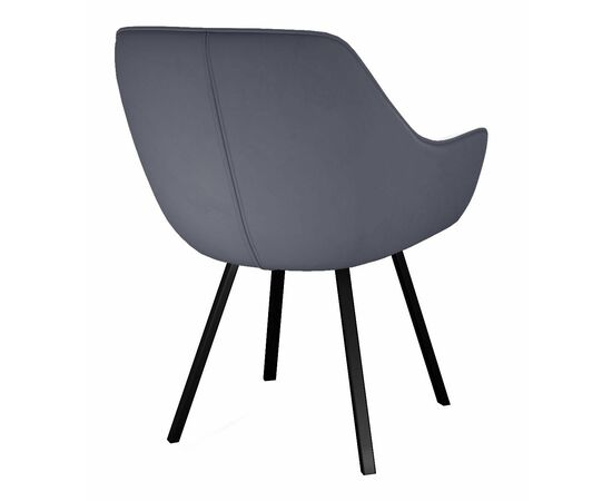 Стул DikLine 252 М поворотный, B28 ANTRACITE, ножки черные, изображение 3 | Интернет магазин мебели и декора LifeDekor