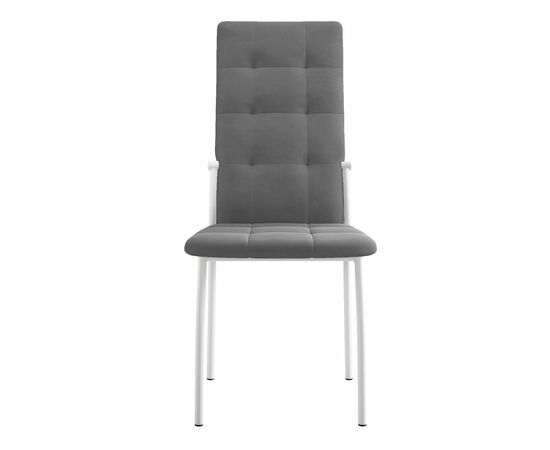 Стул DikLine ГАЛС-М каркас белый/ B22 GREY, изображение 2 | Интернет магазин мебели и декора LifeDekor