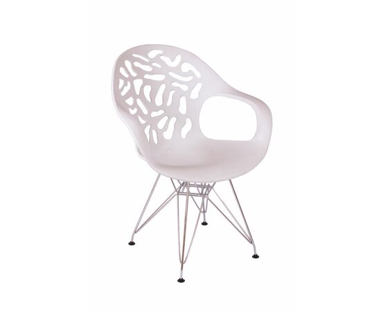 Стул Flor белый, опора металл | Интернет магазин мебели и декора LifeDekor