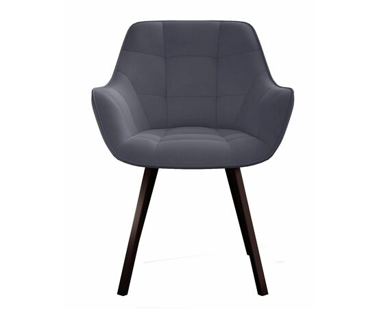 Стул DikLine 252 М поворотный, B28 ANTRACITE, ножки черные, изображение 2 | Интернет магазин мебели и декора LifeDekor