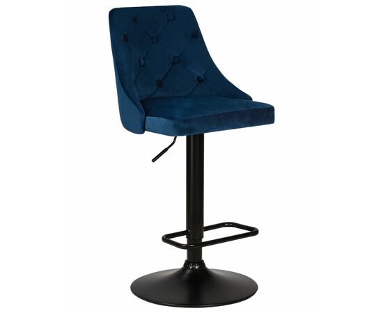 Стул барный DOBRIN JOSEPH BLACK, синий велюр (MJ9-117), Вариант: синий велюр (MJ9-117) | Интернет магазин мебели и декора LifeDekor