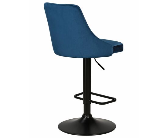 Стул барный DOBRIN JOSEPH BLACK, синий велюр (MJ9-117), Вариант: синий велюр (MJ9-117), изображение 4 | Интернет магазин мебели и декора LifeDekor