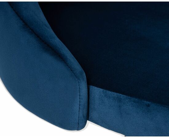 Стул барный DOBRIN JOSEPH BLACK, синий велюр (MJ9-117), Вариант: синий велюр (MJ9-117), изображение 7 | Интернет магазин мебели и декора LifeDekor