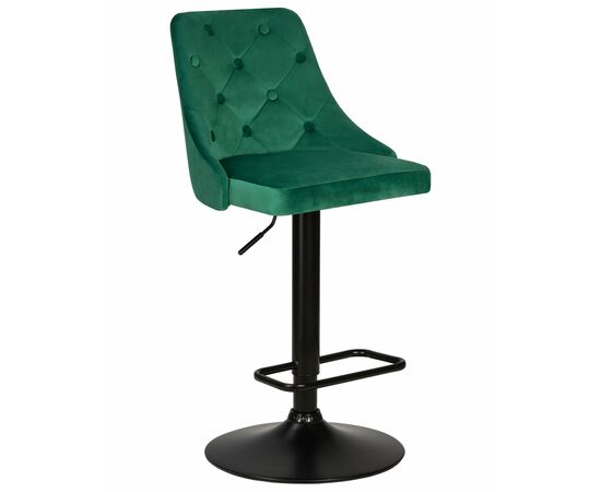 Стул барный DOBRIN JOSEPH BLACK, зеленый велюр (MJ9-88), Вариант: зеленый велюр (MJ9-88) | Интернет магазин мебели и декора LifeDekor