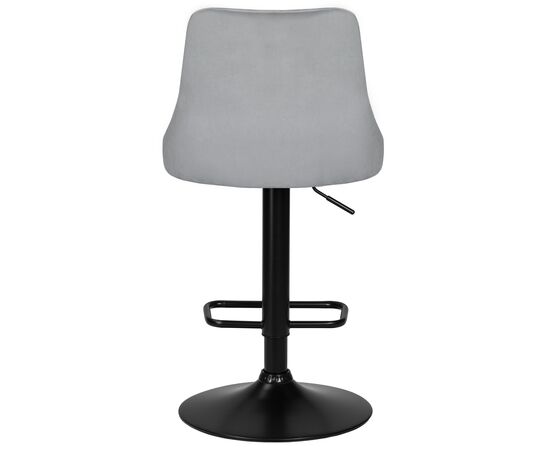 Стул барный DOBRIN JOSEPH BLACK, серый велюр (MJ9-75), Вариант: серый велюр (MJ9-75), изображение 5 | Интернет магазин мебели и декора LifeDekor