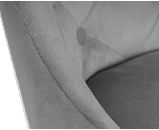 Стул барный DOBRIN JOSEPH BLACK, серый велюр (MJ9-75), Вариант: серый велюр (MJ9-75), изображение 8 | Интернет магазин мебели и декора LifeDekor