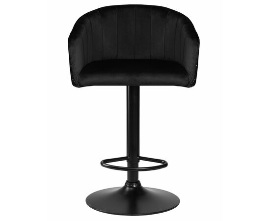 Стул барный DOBRIN DARCY BLACK SHINY, черный велюр с черно-золотыми пайетками, Вариант: черный велюр с черно-золотыми пайетками, изображение 6 | Интернет магазин мебели и декора LifeDekor
