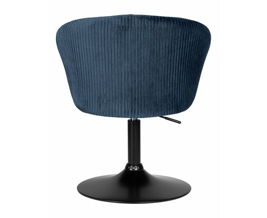 Кресло дизайнерское DOBRIN EDISON BLACK, синий велюр (1922-20), Вариант: синий велюр (1922-20), изображение 5 | Интернет магазин мебели и декора LifeDekor