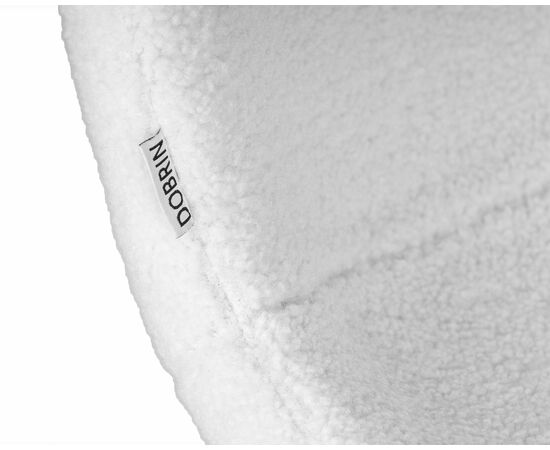 Стул обеденный DOBRIN MILO, черные ножки, белый букле (UF992-01), Вариант: черные ножки, белый букле (UF992-01), изображение 8 | Интернет магазин мебели и декора LifeDekor