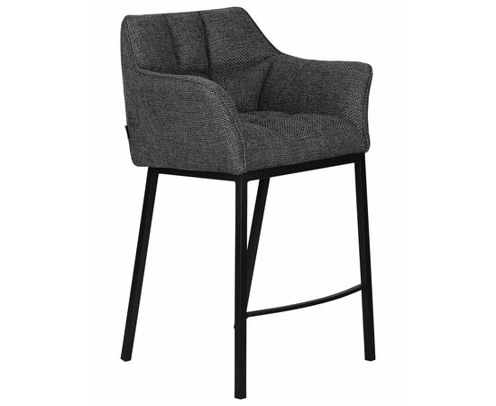 Стул полубарный DOBRIN LUCAS COUNTER, серая ткань (F-22), Вариант: серая ткань (F-22), изображение 2 | Интернет магазин мебели и декора LifeDekor