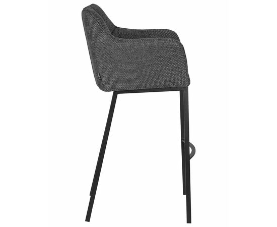 Стул барный DOBRIN LUCAS, серая ткань (F-22), Вариант: серая ткань (F-22), изображение 3 | Интернет магазин мебели и декора LifeDekor