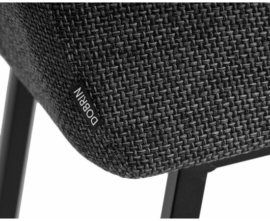 Стул барный DOBRIN LUCAS, серая ткань (F-22), Вариант: серая ткань (F-22), изображение 8 | Интернет магазин мебели и декора LifeDekor