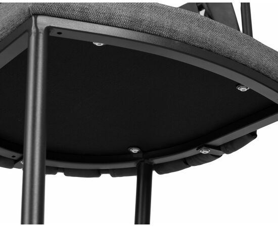 Стул полубарный DOBRIN AMELIA COUNTER, серая ткань (F-48), темно-серый винтажный PU (MF-12), Вариант: серая ткань (F-48), темно-серый винтажный PU (MF-12), изображение 9 | Интернет магазин мебели и декора LifeDekor