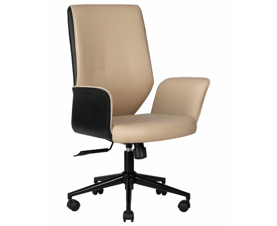 Офисное кресло для руководителей DOBRIN MAXWELL, кремово-черный, Вариант: кремово-черный | Интернет магазин мебели и декора LifeDekor