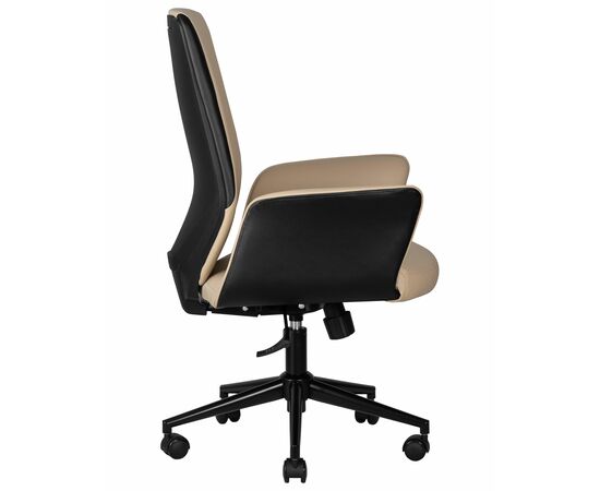 Офисное кресло для руководителей DOBRIN MAXWELL, кремово-черный, Вариант: кремово-черный, изображение 3 | Интернет магазин мебели и декора LifeDekor