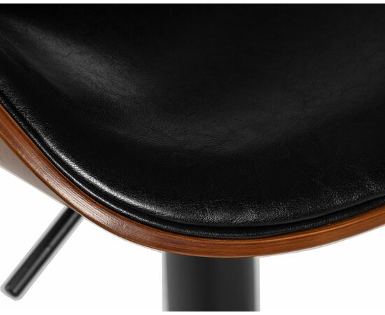 Стул барный DOBRIN KARTER BLACK, коричневый орех дерево (BWW), черный PU, Вариант: коричневый орех дерево (BWW), черный PU, изображение 7 | Интернет магазин мебели и декора LifeDekor