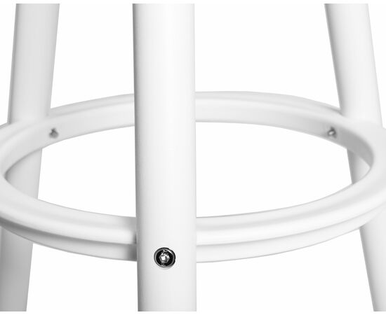 Табурет барный DOBRIN ROYCE WHITE, белый (W-02), Вариант: белый (W-02), изображение 4 | Интернет магазин мебели и декора LifeDekor