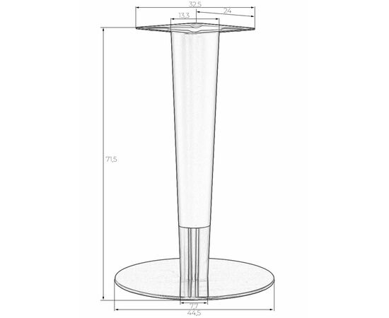 Подстолье обеденное DOBRIN ANGELO, изображение 5 | Интернет магазин мебели и декора LifeDekor