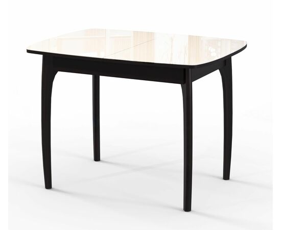 Стол DikLine М40 венге/стекло бежевое optiwhite | Интернет магазин мебели и декора LifeDekor