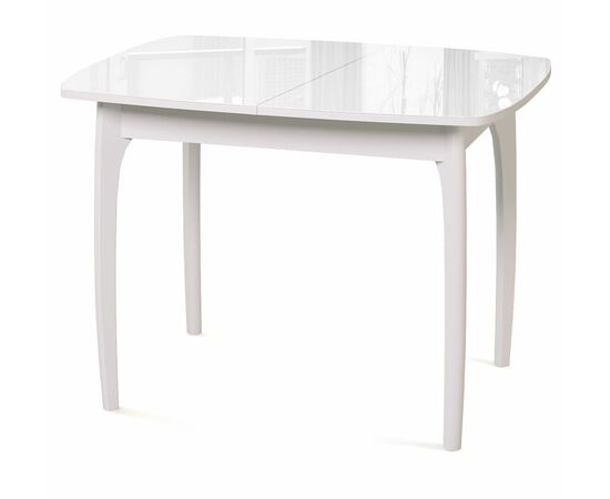 Стол DikLine М40 белый/стекло белое optiwhite | Интернет магазин мебели и декора LifeDekor