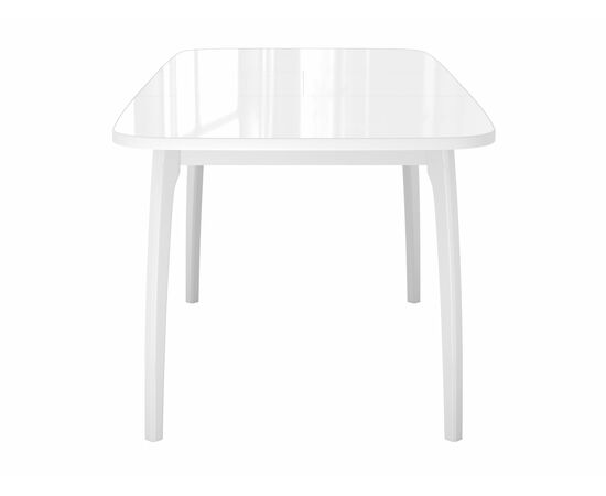 Стол DikLine М15 белый/стекло белое optiwhite, изображение 3 | Интернет магазин мебели и декора LifeDekor