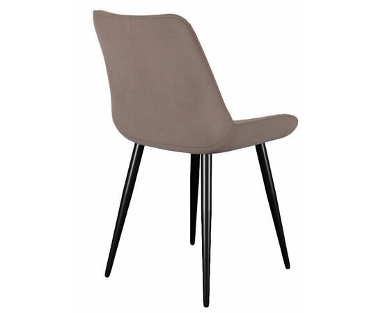 Стул DikLine 206М B5 LATTE, ножки черные, изображение 3 | Интернет магазин мебели и декора LifeDekor