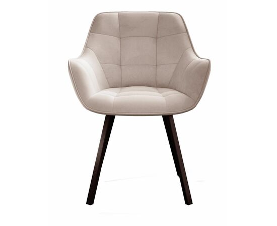 Стул DikLine 252 М поворотный, B03 BEIGE, ножки черные, изображение 2 | Интернет магазин мебели и декора LifeDekor