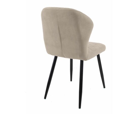 Стул DikLine 239М B03 BEIGE, ножки черные, изображение 3 | Интернет магазин мебели и декора LifeDekor