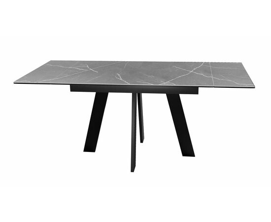 Стол DikLine SKM120 Керамика серый мрамор/подстолье черное/опоры черные (2 уп.), изображение 5 | Интернет магазин мебели и декора LifeDekor
